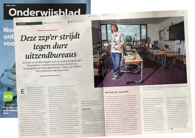 Deze zzp’er strijdt tegen dure uitzendbureaus