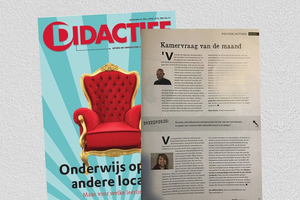 Kamervraag van de maand: 2022z02835
